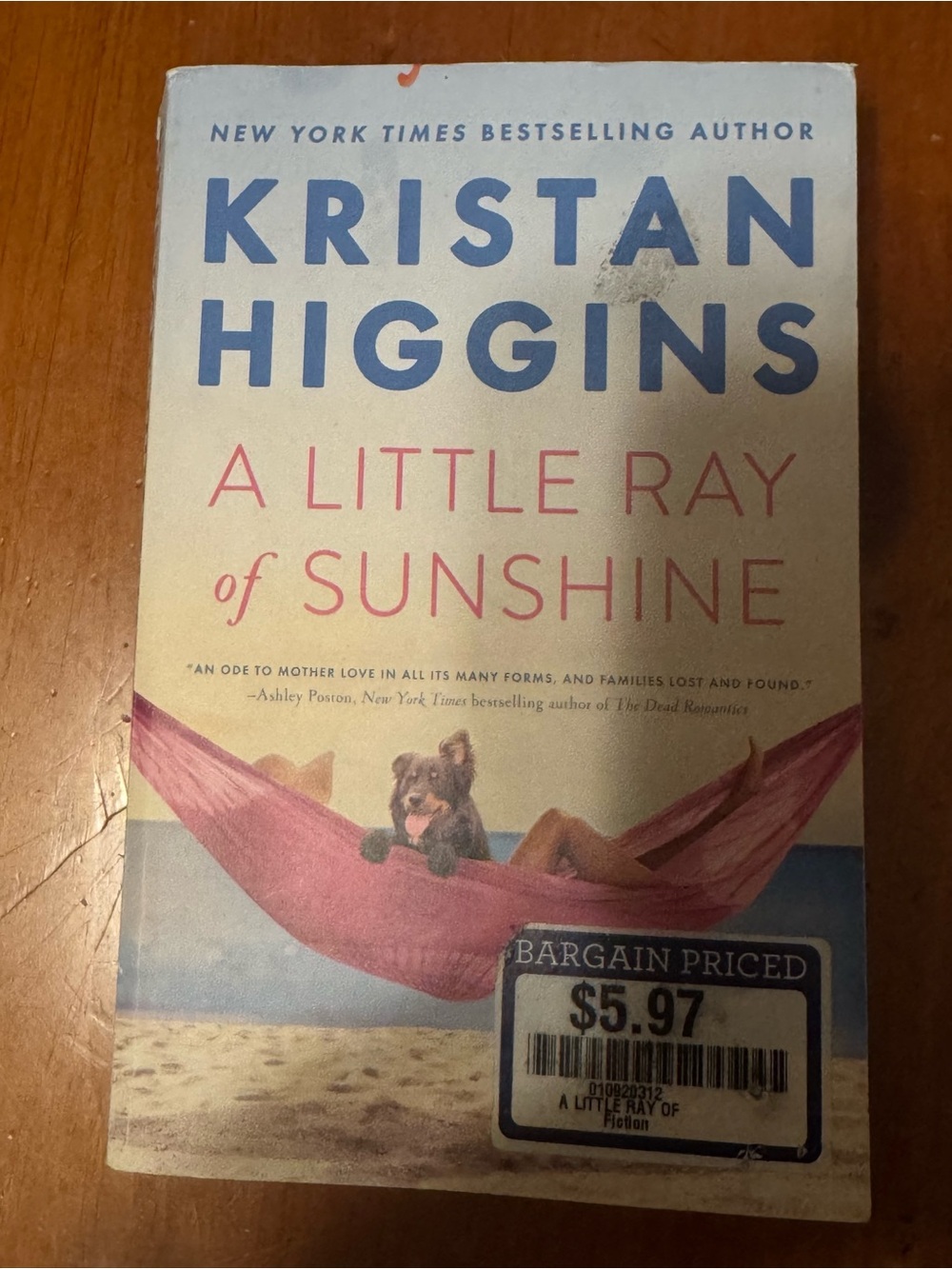 A Little Ray of Sunshine by Kristan Higgins VGUC😊😊